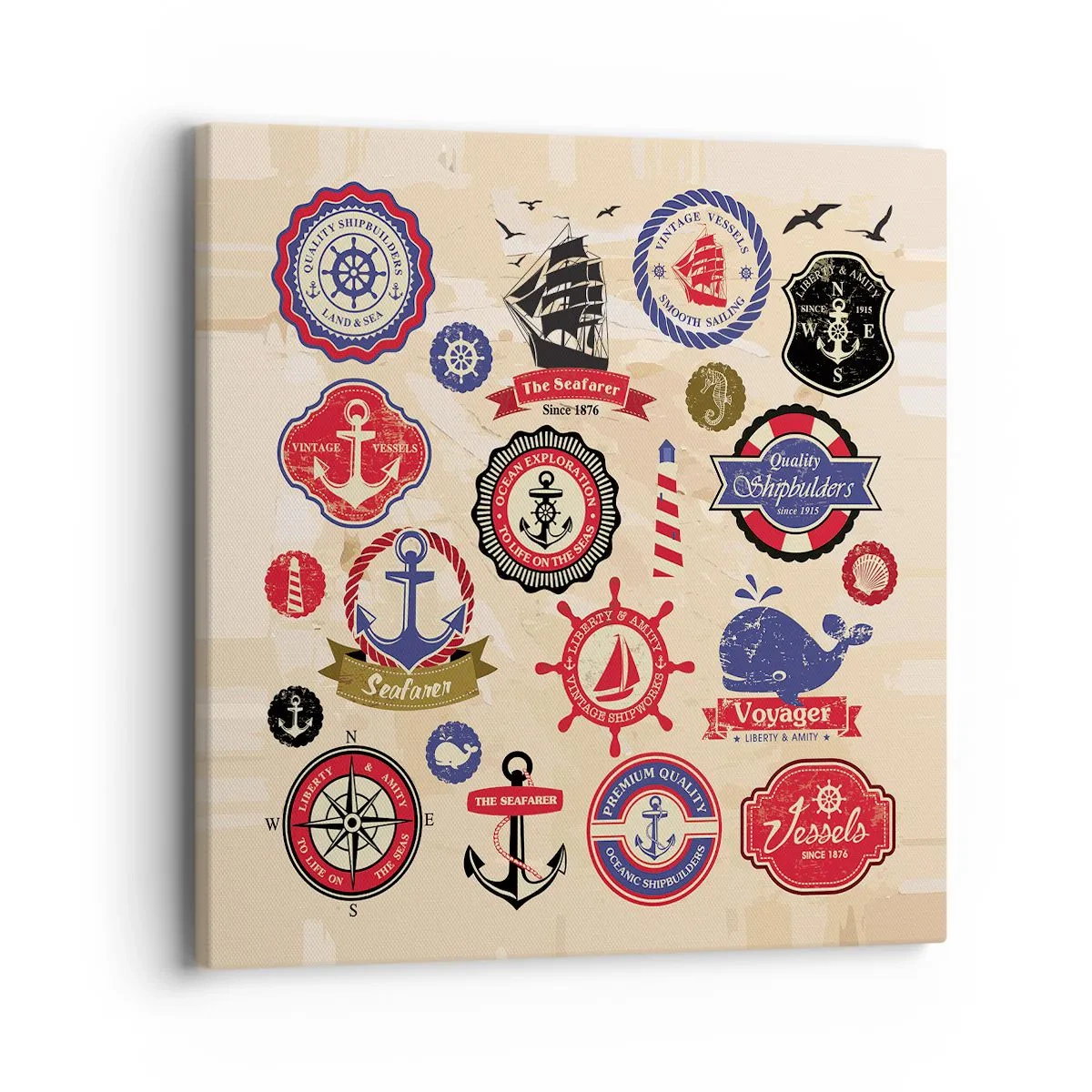 Quadro su tela - Stampe su Tela - Fratellanza di vela - 40x40 cm