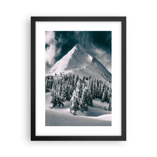 Poster in cornice nera - Il paese della neve e del ghiaccio - 30x40 cm