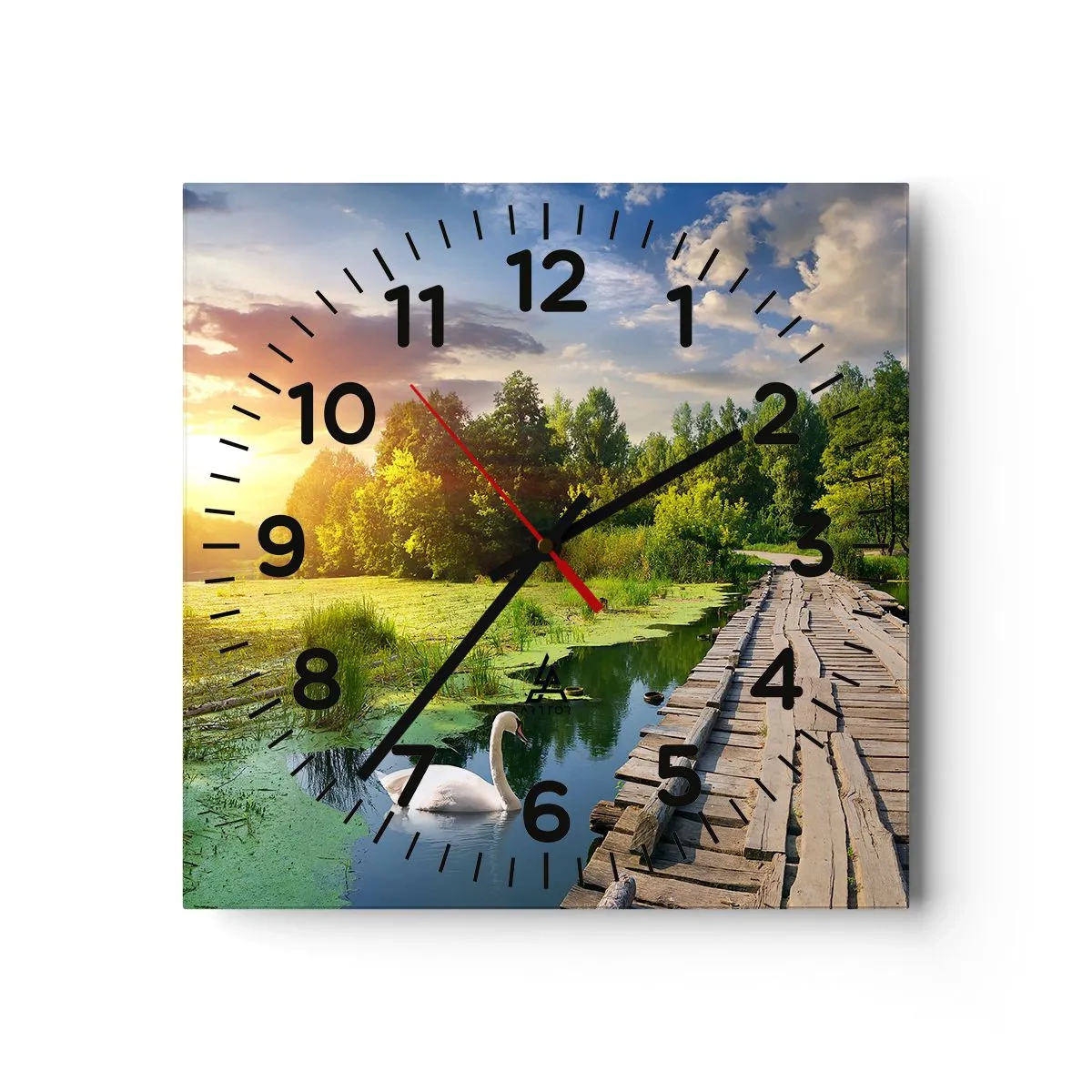 Orologio da parete - Orologio in Vetro - Estate, estate ovunque - 40x40 cm