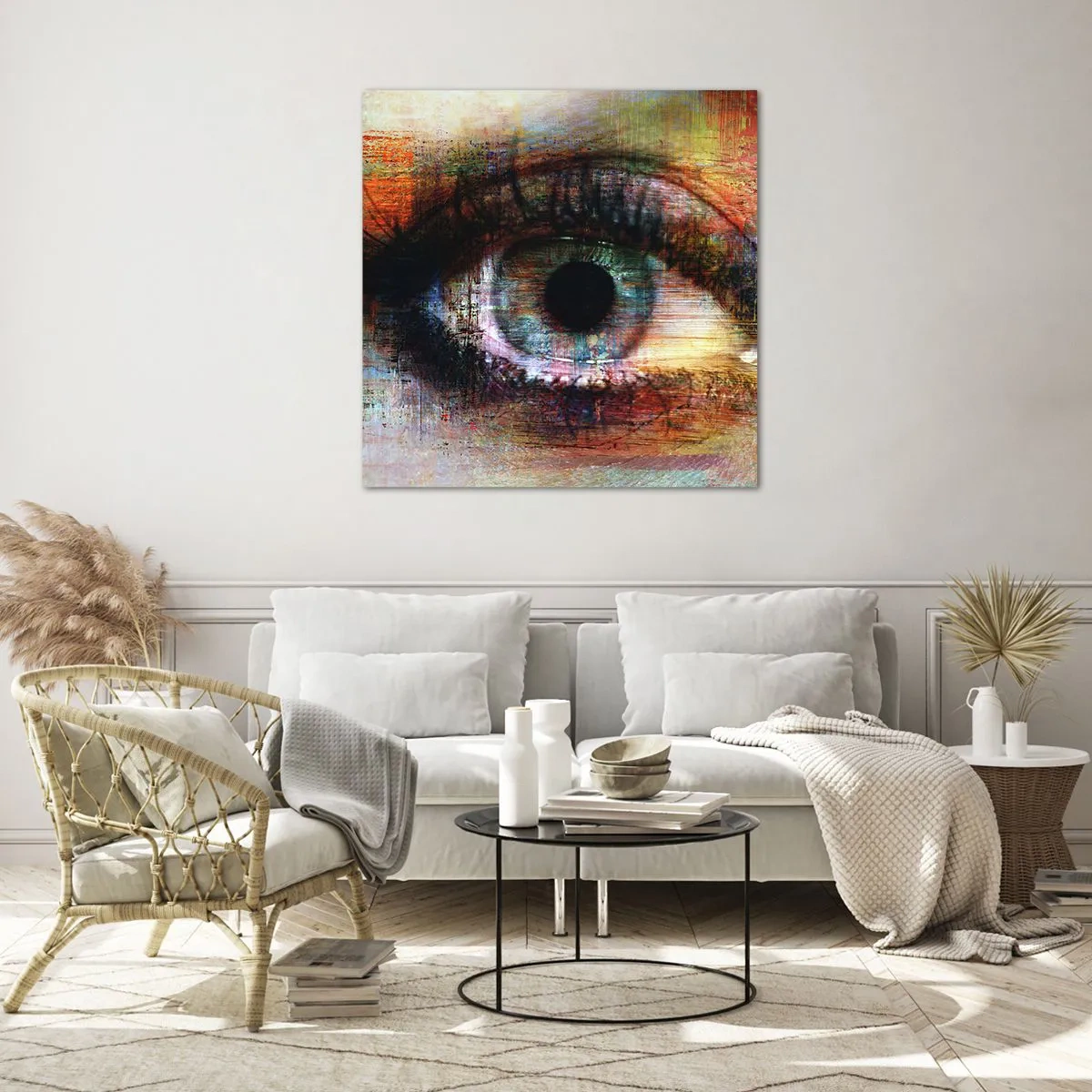 Quadro su vetro - Si può vedere l'anima - 30x30 cm
