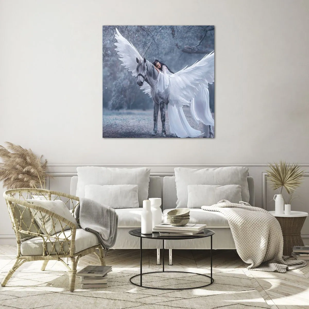 Quadro su vetro - Momento ispirato - 30x30 cm