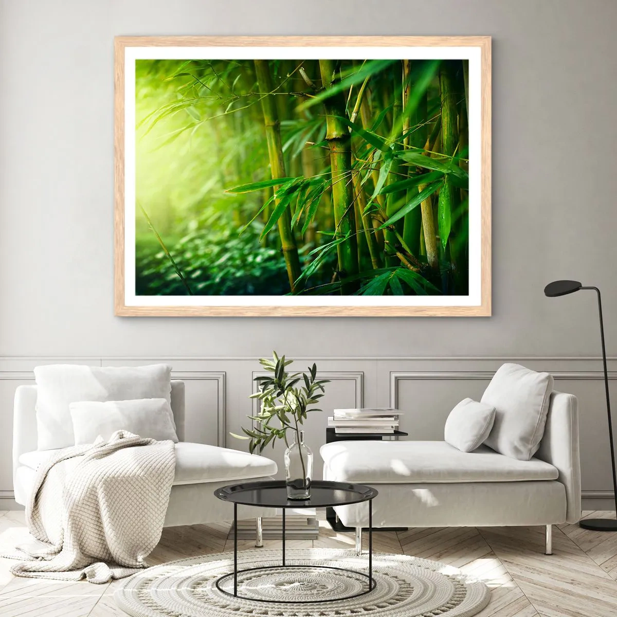 Poster in cornice rovere chiaro - Conoscere il verde in sé - 70x50 cm