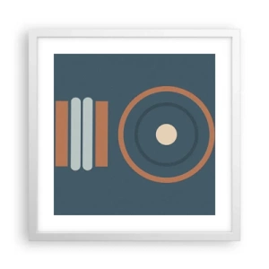 Poster in cornice bianca - L'essenza delle cose - 40x40 cm