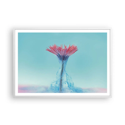 Poster in cornice bianca - L'abbraccio che ravviva - 100x70 cm