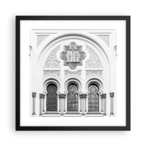 Poster in cornice nera - Al confine delle culture - 40x40 cm