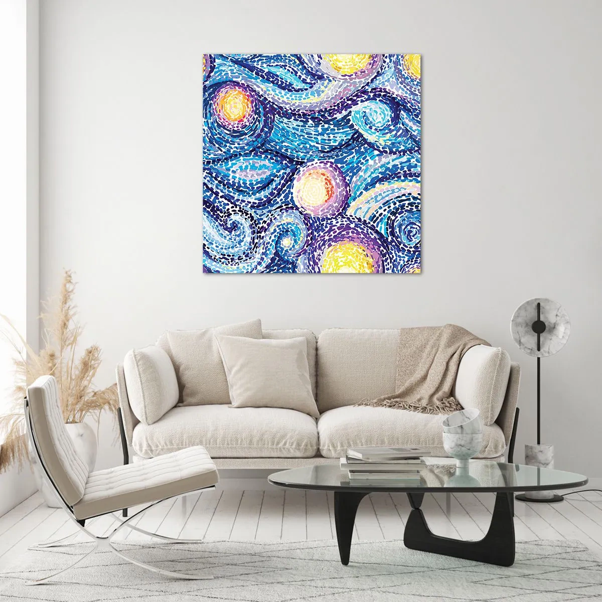 Quadro su vetro - Dal quadro di Van Gogh - 60x60 cm