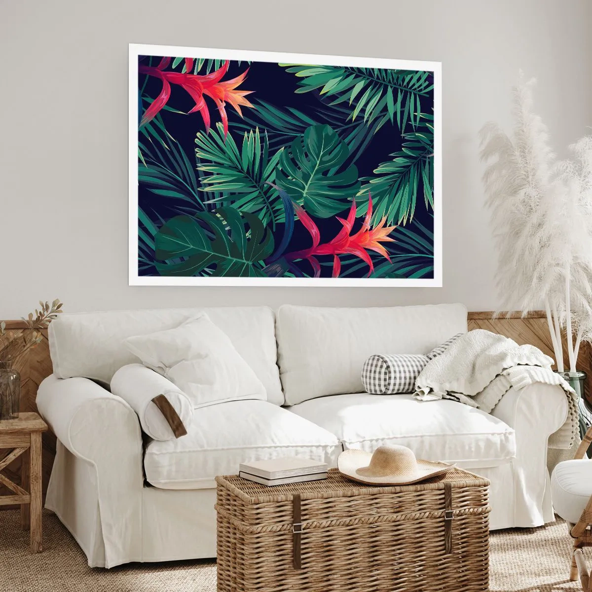 Poster - Fiammante nel verde - 91x61 cm
