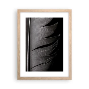 Poster in cornice rovere chiaro - Piuma: struttura meravigliosa - 30x40 cm