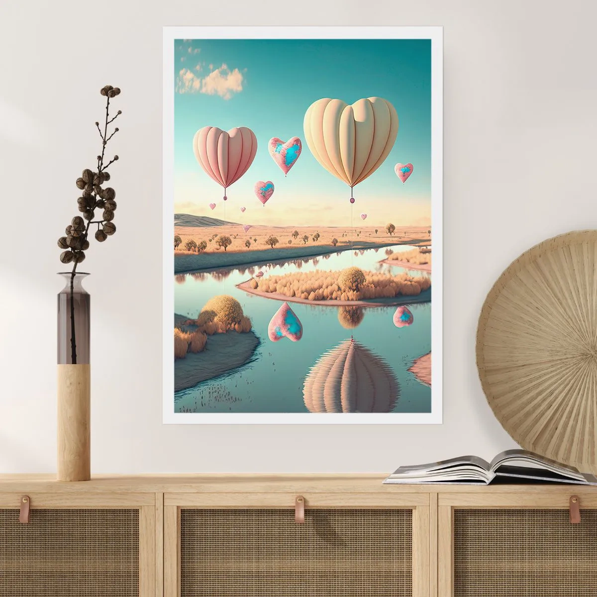 Poster - L'amore permette di volare - 70x100 cm