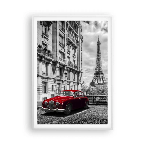 Poster in cornice bianca - Predatore in città - 70x100 cm