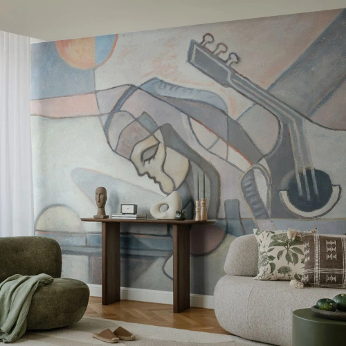 Fotomurali Premium Canvas - Nel dominio della musica - Astrazione, Cubismo, Persone - 150x105 cm