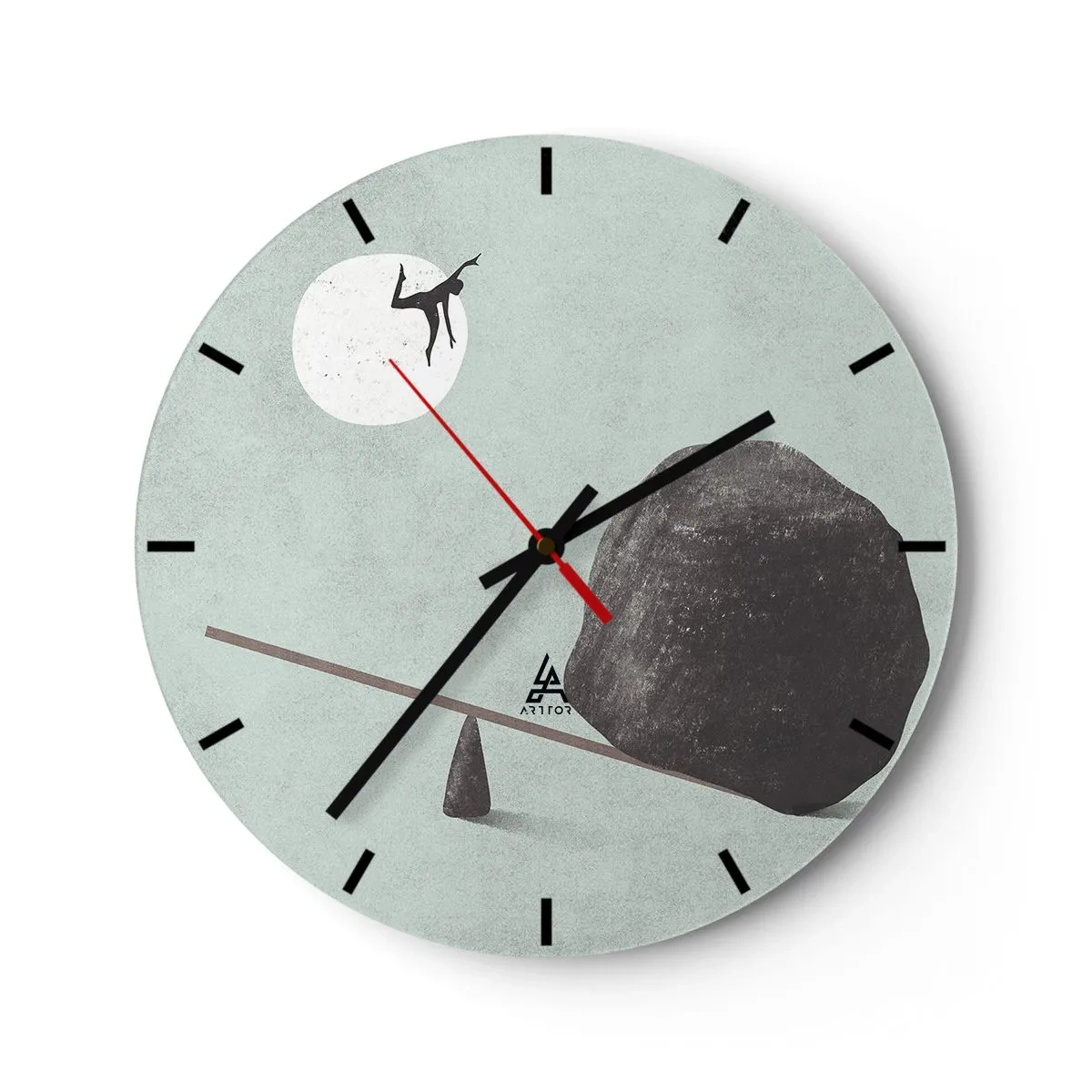 Orologio da parete - Orologio in Vetro - Sogno adempiuto - 40x40 cm