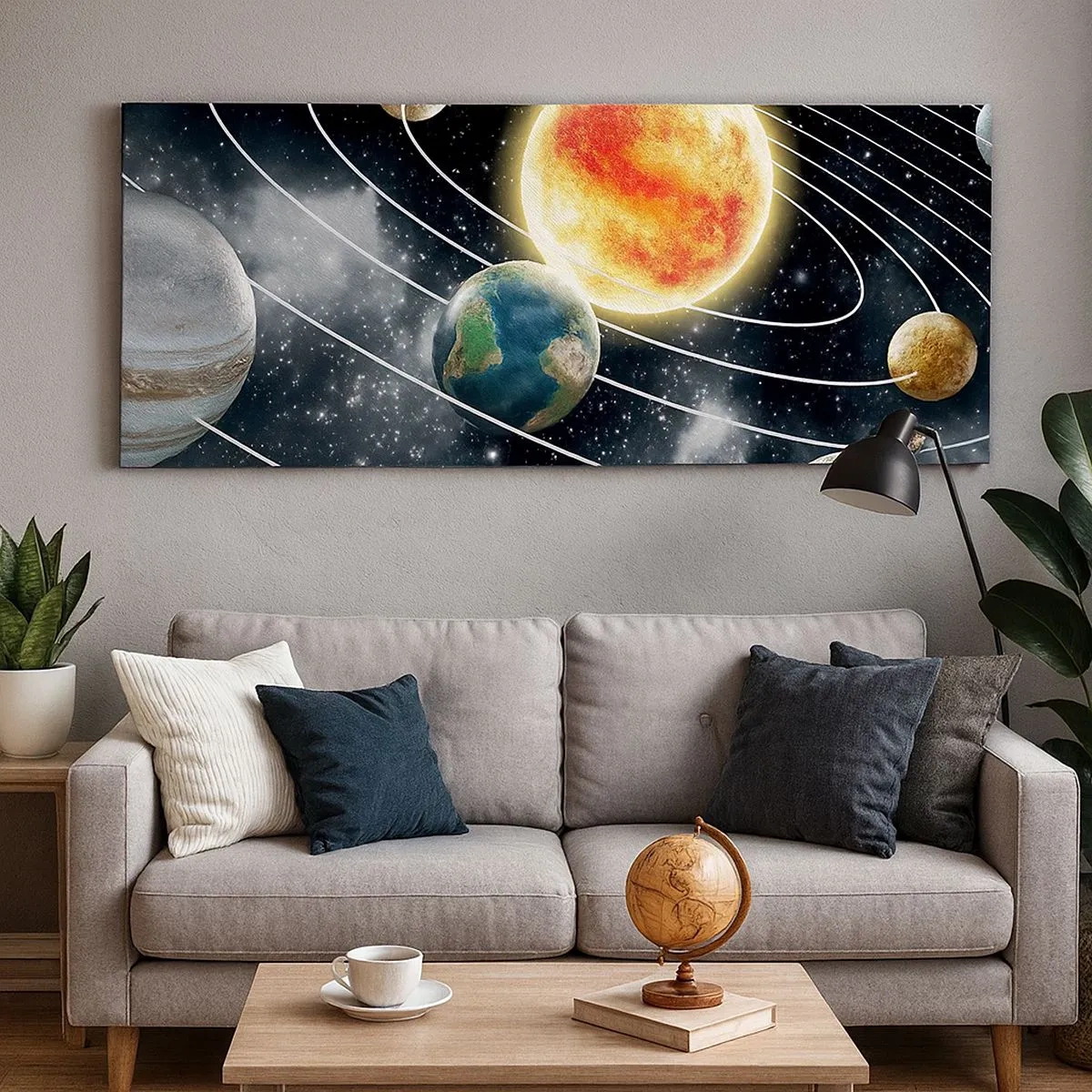 Quadro su tela - Stampe su Tela - Danza cosmica - 100x40 cm