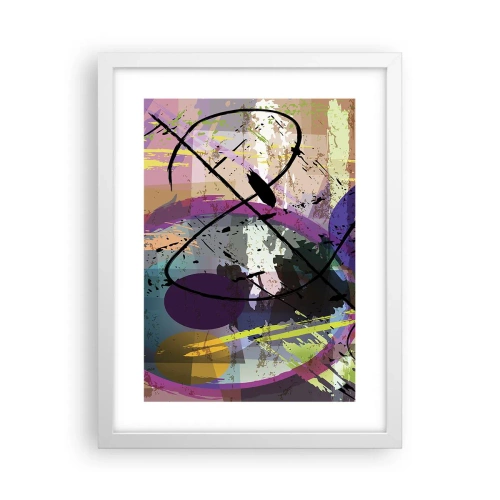 Poster in cornice bianca - Per la via diritta o tortuosa - 30x40 cm