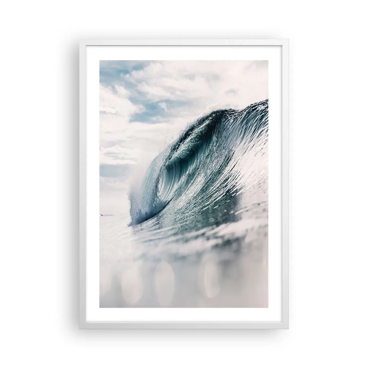 Poster in cornice bianca - Cima d'acqua - 50x70 cm