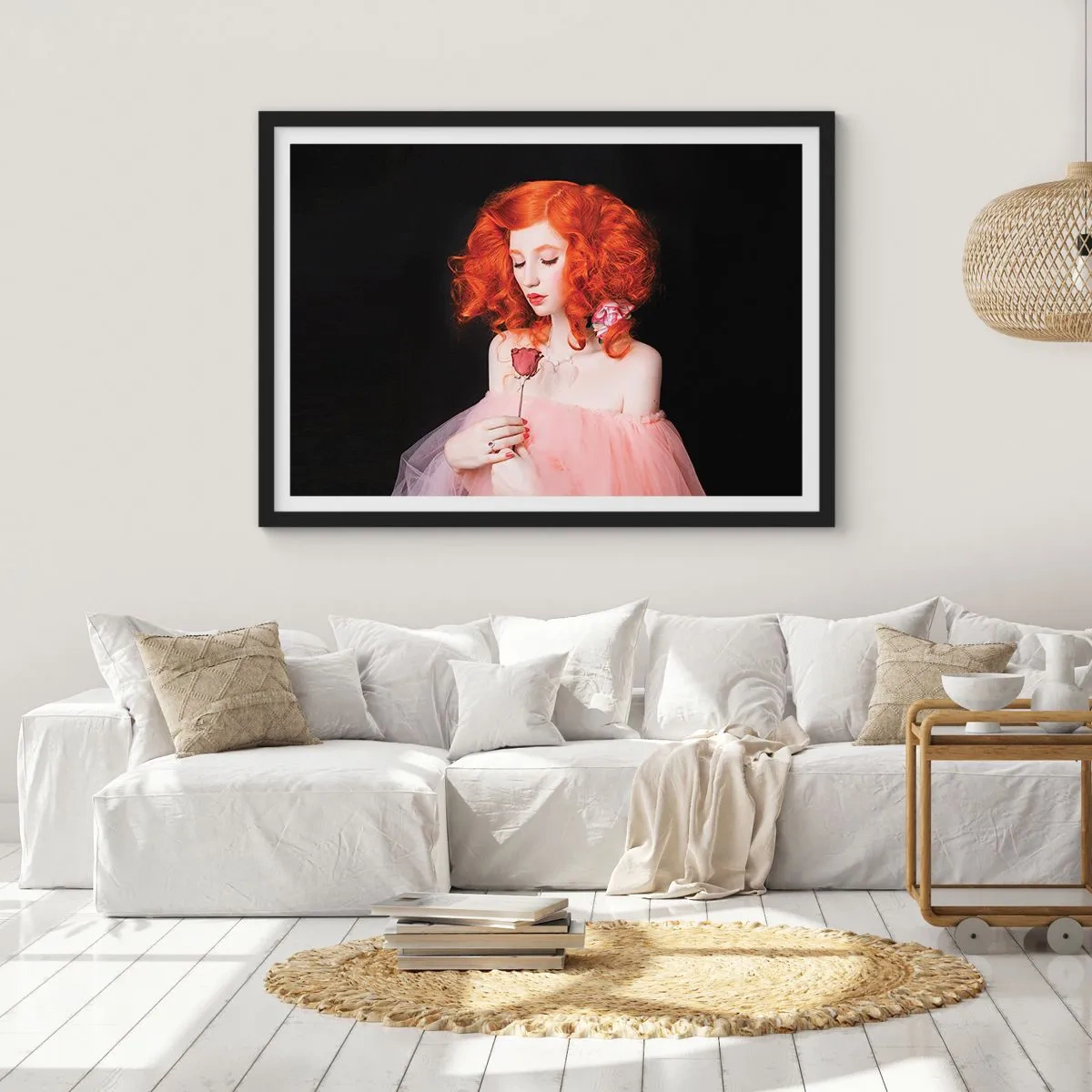 Poster in cornice nera - In stile barocco - 50x40 cm