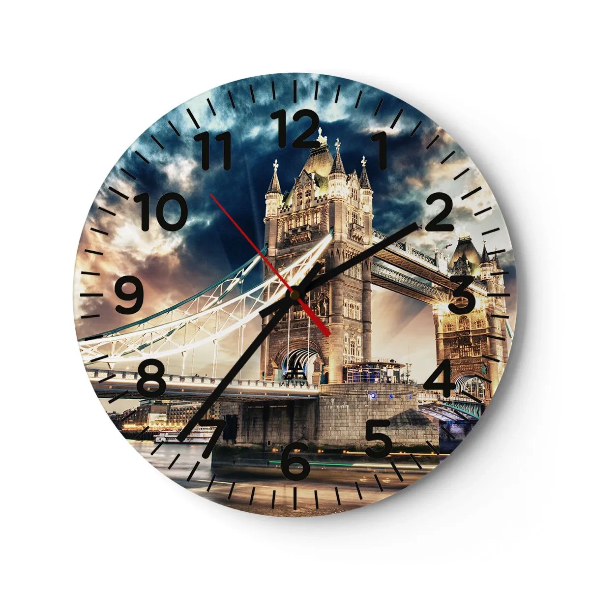 Orologio da parete - Orologio in Vetro - Il monumento dell'impero britannico - 40x40 cm