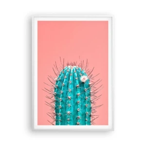 Poster in cornice bianca - Stai attento - 70x100 cm