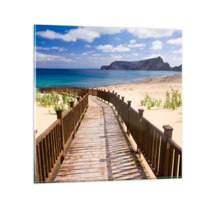 Quadro su vetro - Portami alle isole fortunate - 60x60 cm