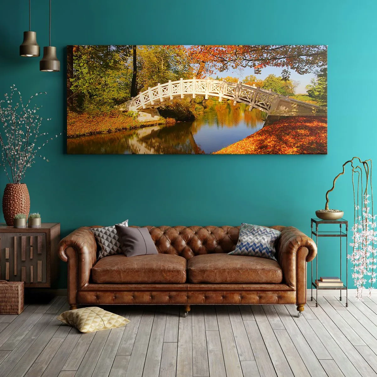Quadro su tela - Stampe su Tela - Sul bianco ponticello dei sospiri - 90x30 cm