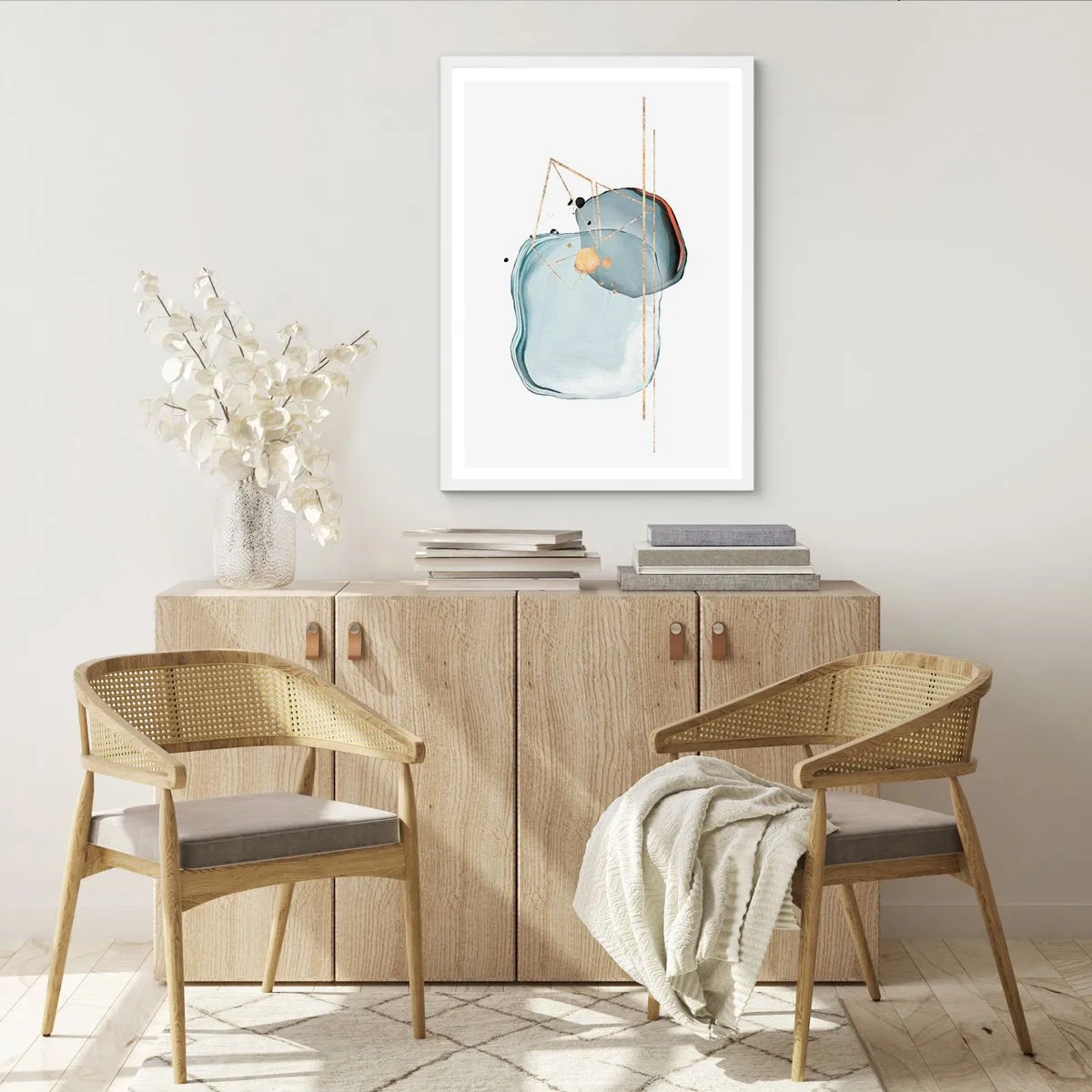 Poster in cornice bianca - Studio di goccia - 40x50 cm