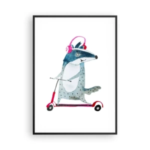 Poster in cornice nera - Tassi di gioia - 70x100 cm