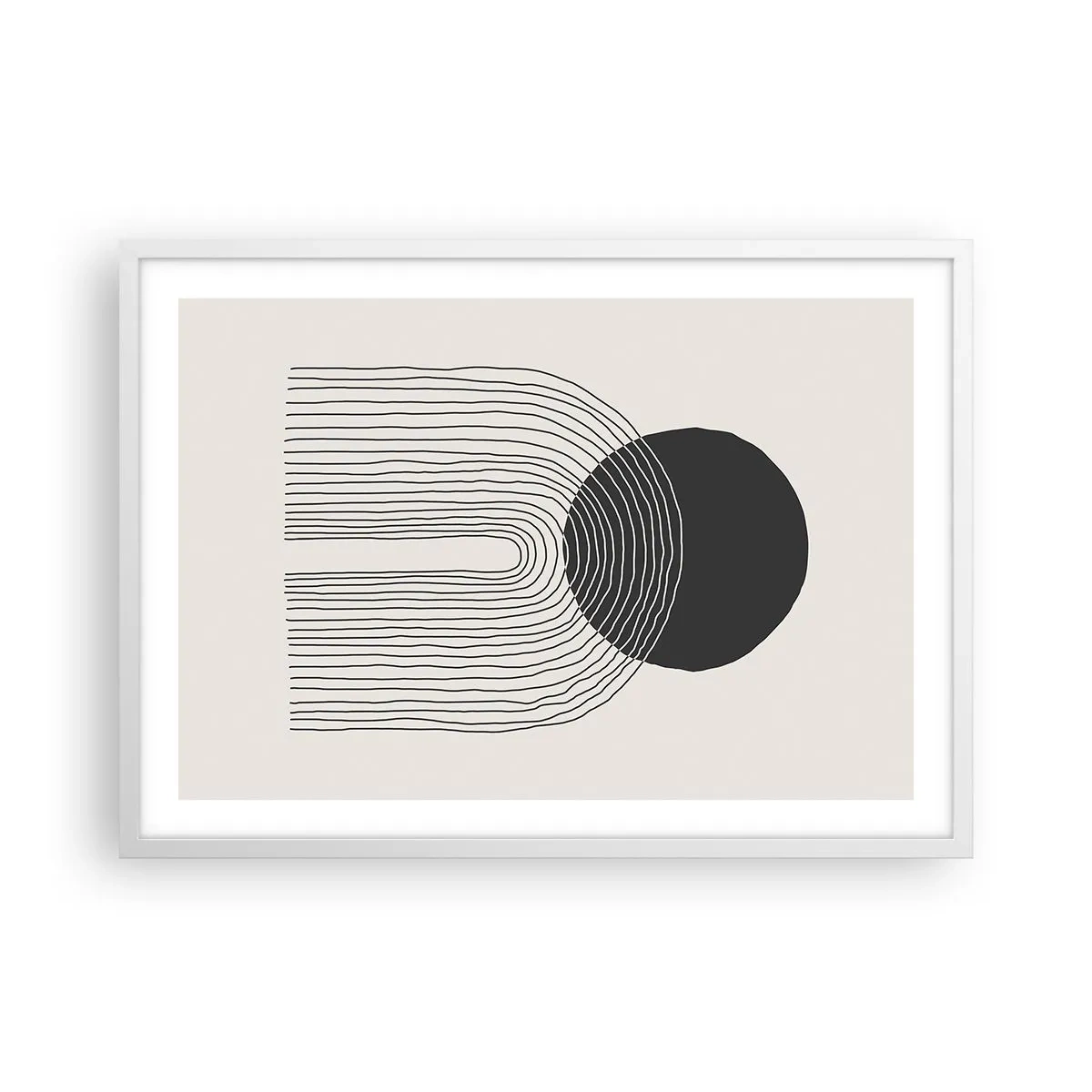 Poster in cornice bianca - Tremore e fiducia - 70x50 cm