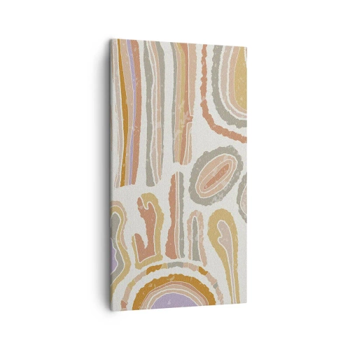 Quadro su tela - Stampe su Tela - Sezioni colorate - 45x80 cm