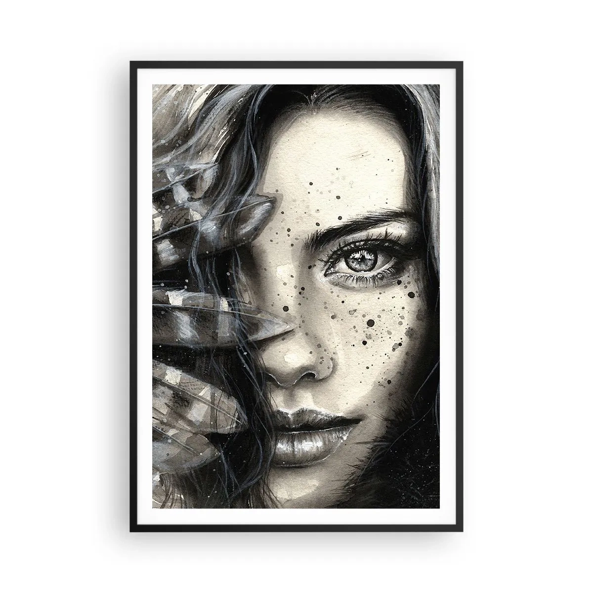 Poster in cornice nera - Bellezza selvaggia - 70x100 cm