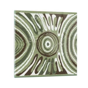 Quadro su vetro - Esplosione di emozioni - 30x30 cm