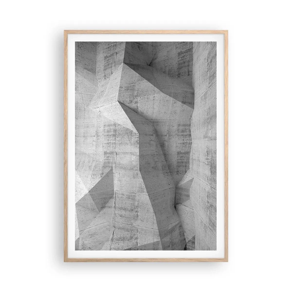 Poster in cornice rovere chiaro - Una vera sfida - 70x100 cm