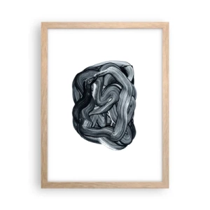 Poster in cornice rovere chiaro - Non è così semplice - 30x40 cm