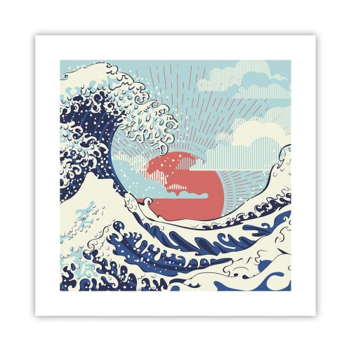 Poster - Di ispirazione giapponese - 40x40 cm