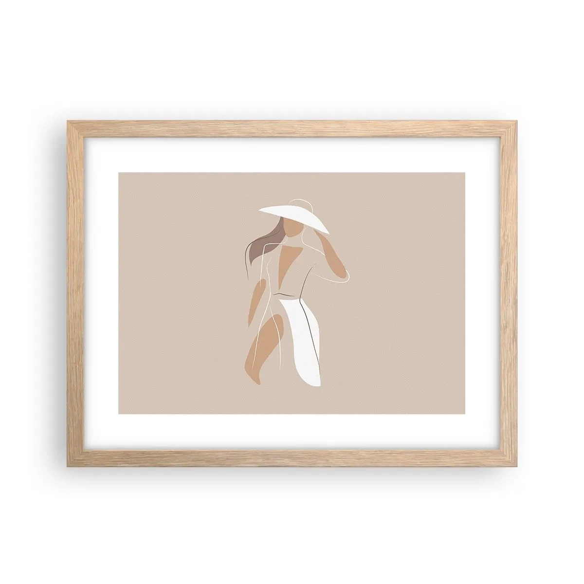 Poster in cornice rovere chiaro - La moda è un gioco - 40x30 cm