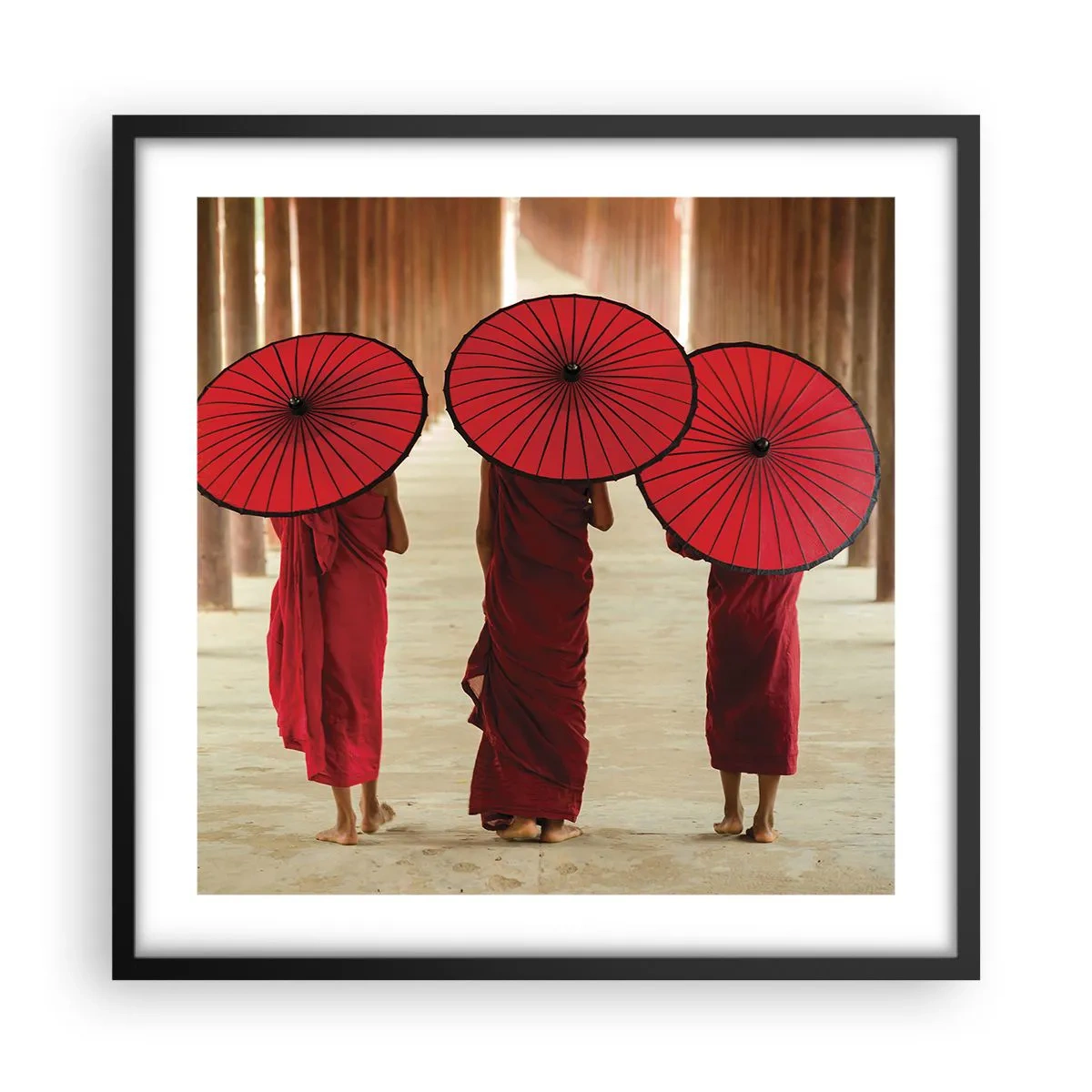 Poster in cornice nera - In cammino verso la Terra Pura - 50x50 cm