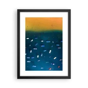 Poster in cornice nera - Il gioco delle vacanze - 30x40 cm