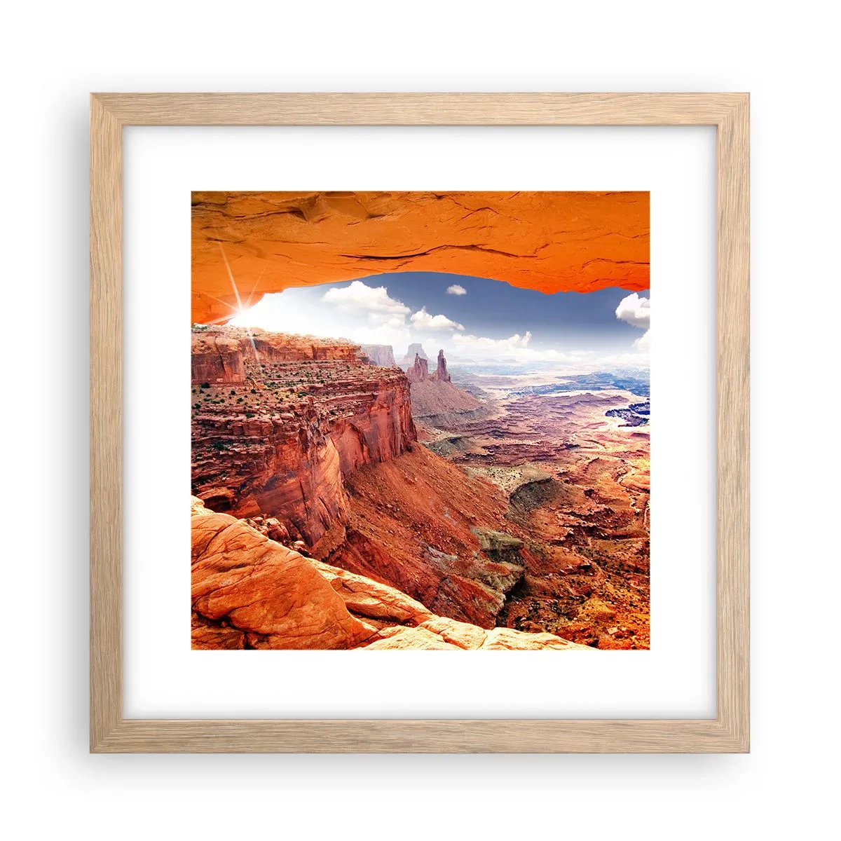 Poster in cornice rovere chiaro - Scolpiti dalla natura - 30x30 cm