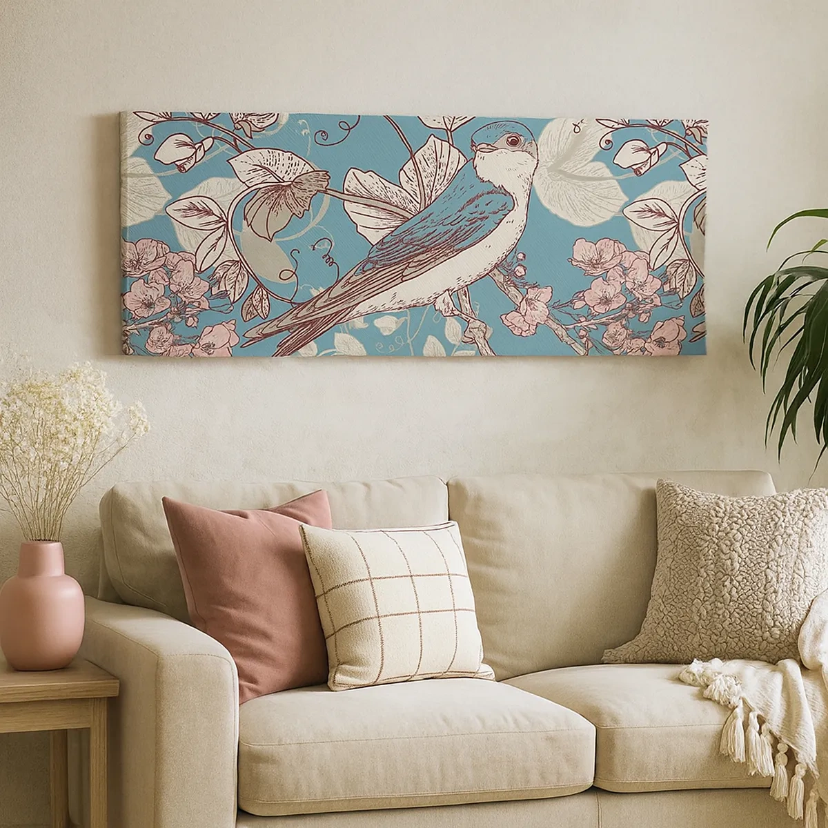 Quadro su tela - Stampe su Tela - Sul pioppo riflessi e cinguettii - 30x30 cm