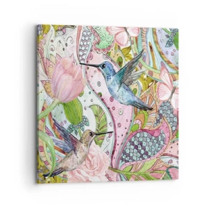 Quadro su tela - Stampe su Tela - Intrecciate nei rami - 70x70 cm