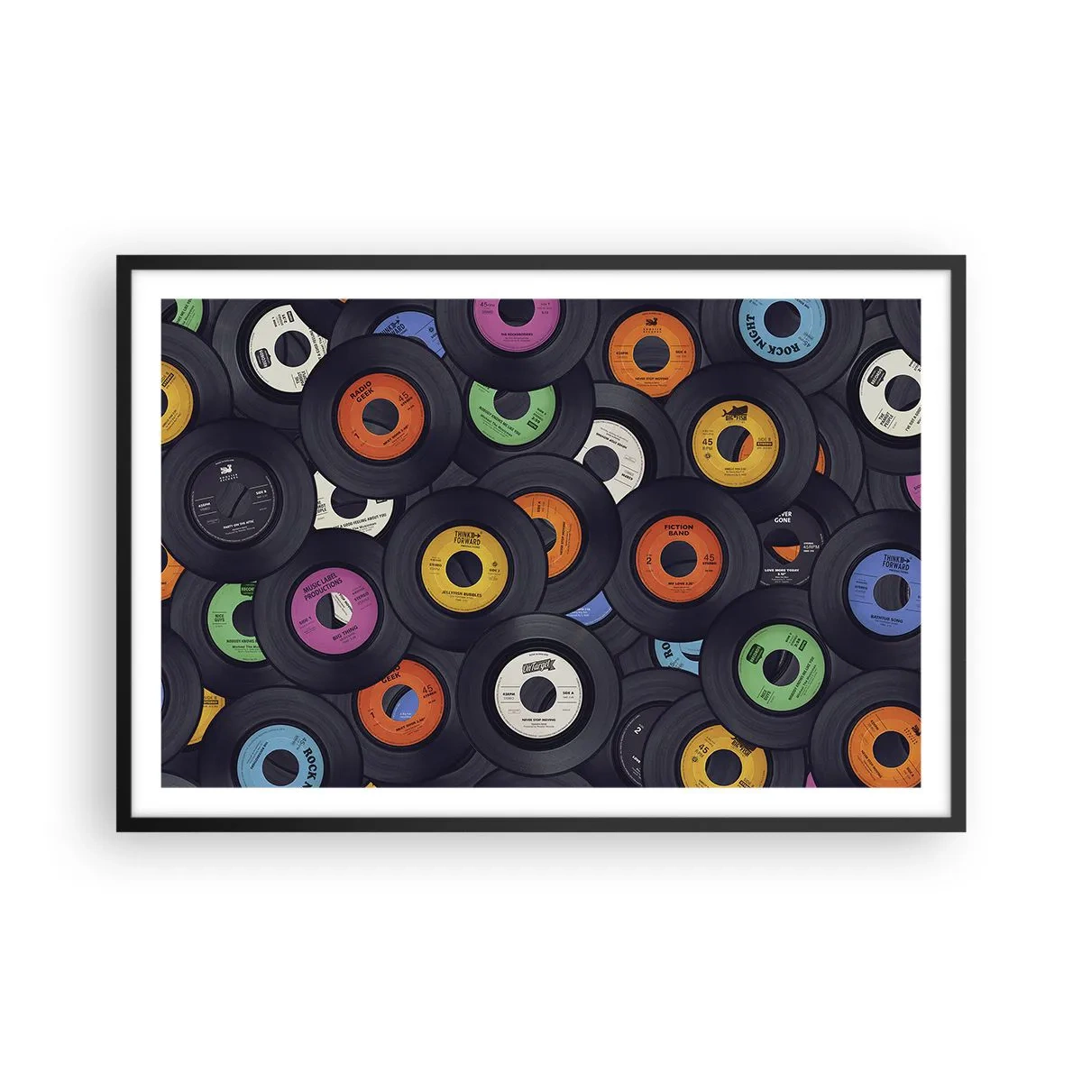 Poster in cornice nera - I colori della classicità - 91x61 cm