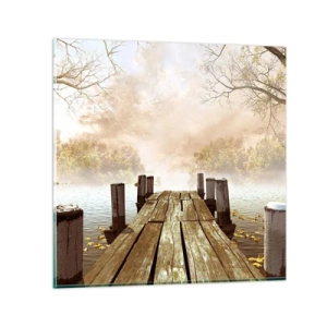 Quadro su vetro - La mite melanconia autunnale - 60x60 cm