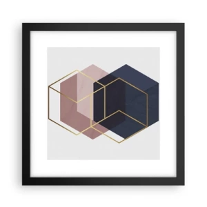 Poster in cornice nera - La forza della semplicità - 30x30 cm