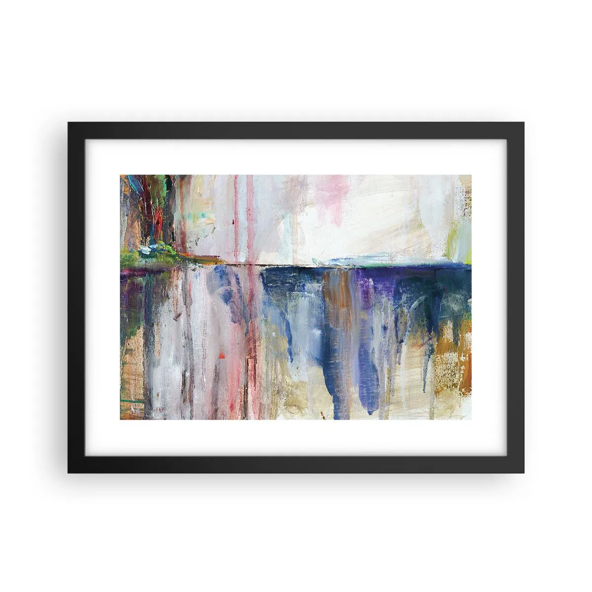 Poster in cornice nera - Impressioni e suggestioni colorate - 40x30 cm