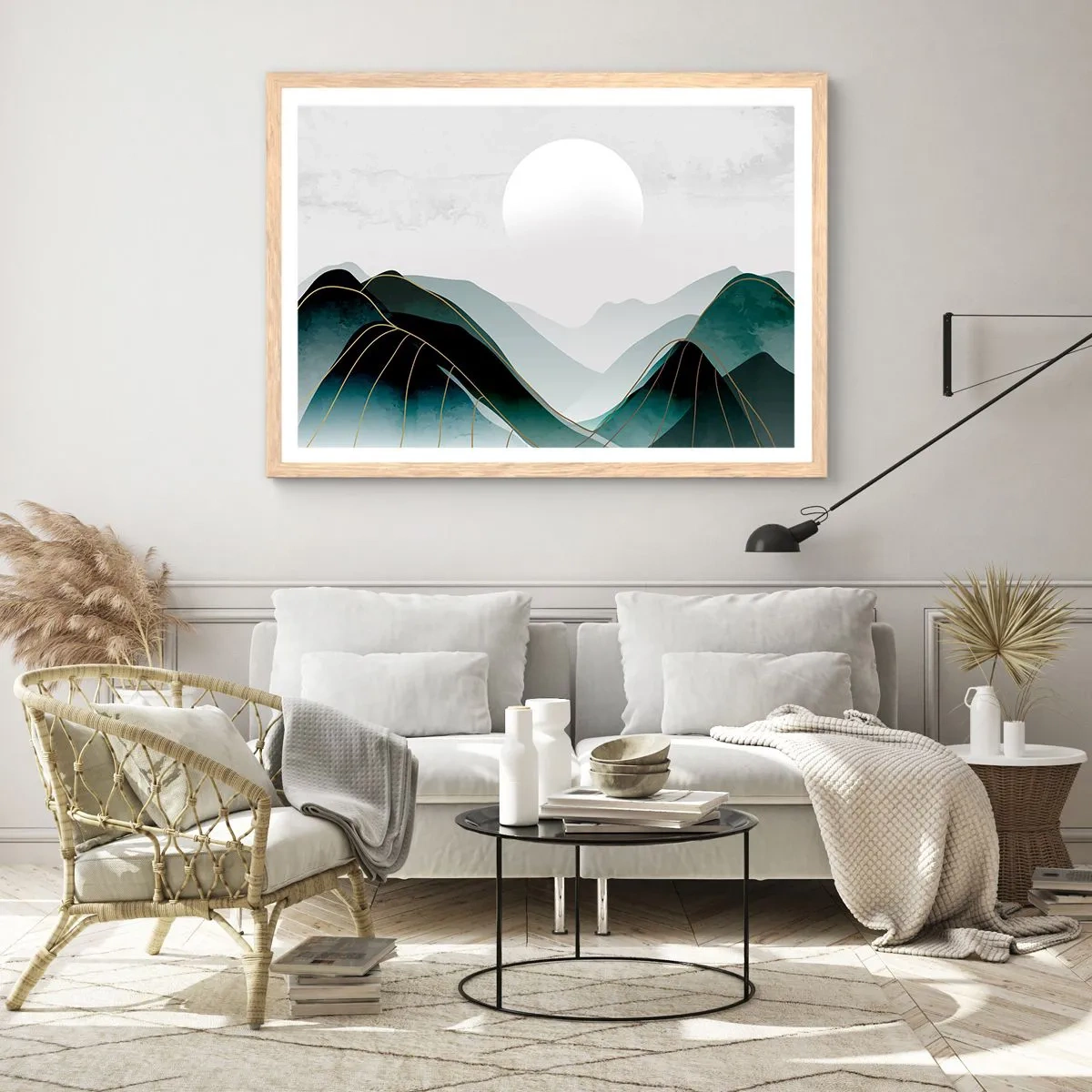 Poster in cornice rovere chiaro - In tutta la maestà - 40x30 cm