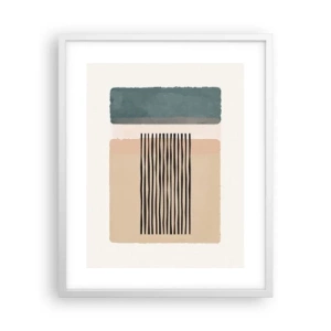 Poster in cornice bianca - Tutto a posto - 40x50 cm