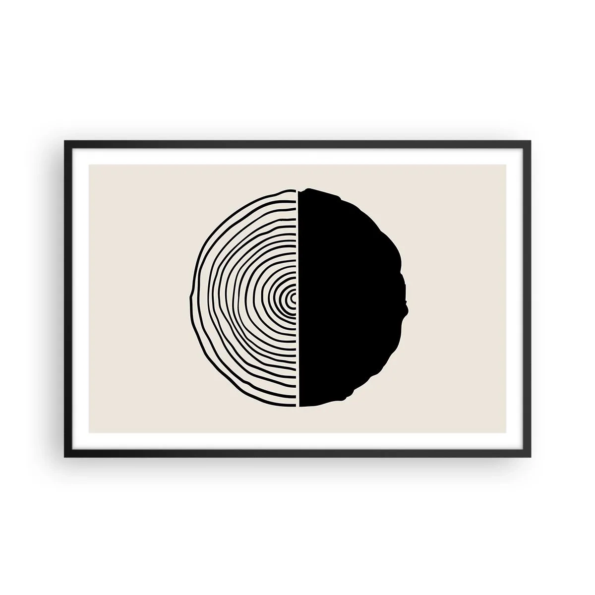 Poster in cornice nera - A metà - 91x61 cm