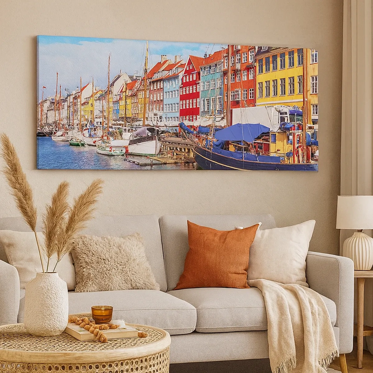 Quadro su tela - Stampe su Tela - Riva gioiosa - 30x30 cm