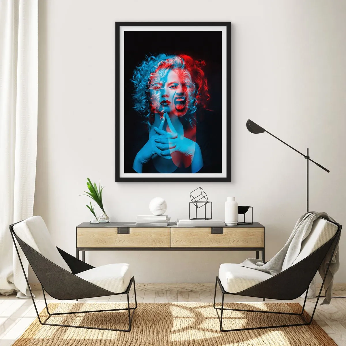 Poster in cornice nera - Alter ego - 61x91 cm