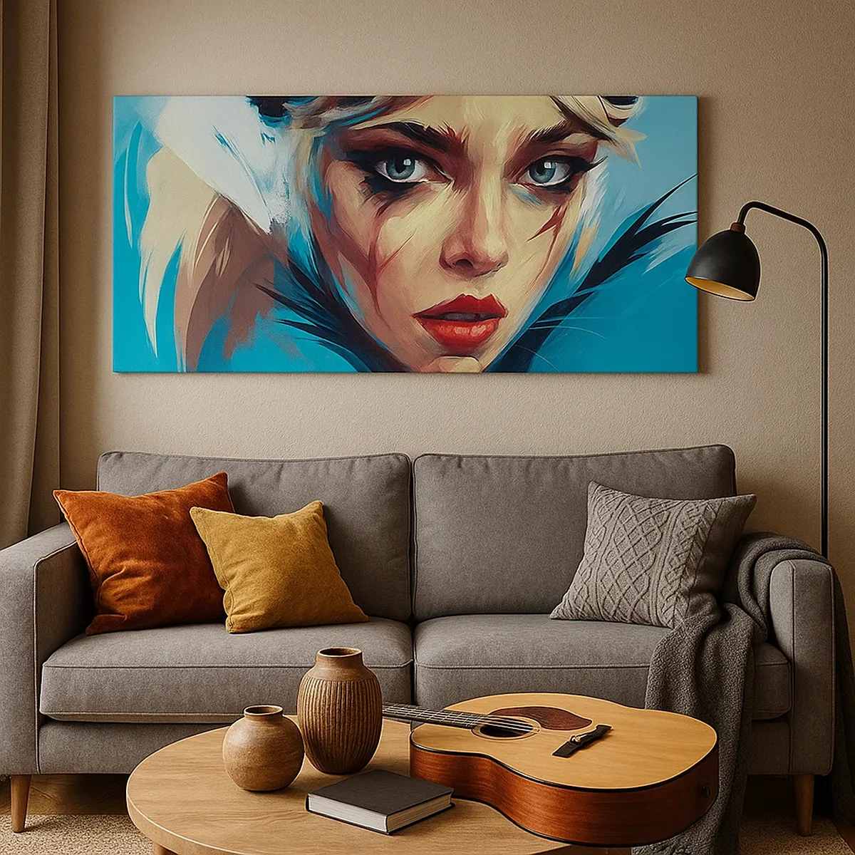 Quadro su tela - Stampe su Tela - La guerriera della strada - 30x30 cm