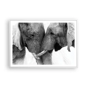 Poster in cornice bianca - Dichiarazione sincera - 100x70 cm